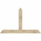 Ekena Millwork Portland Rough Sawn Timber Gable Bracket, Douglas Fir, 72"W x 45"H x 4"D x 6"F, 15/12 Pitch GBW072X45X0406POR00RDF - alternate 1